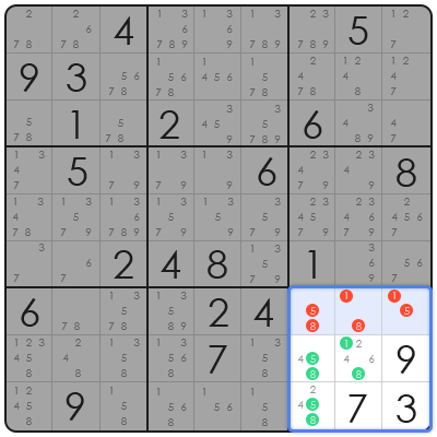 color sudoku game board